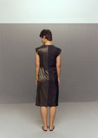BLACK RIPPLE DRESS