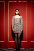 Confetti tweed dress