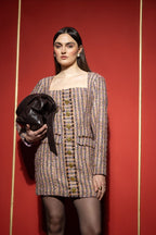 Confetti tweed dress