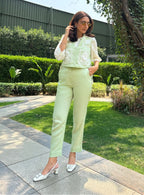 Deepicka Nagpal in Genie Co-ord Set (Matcha)