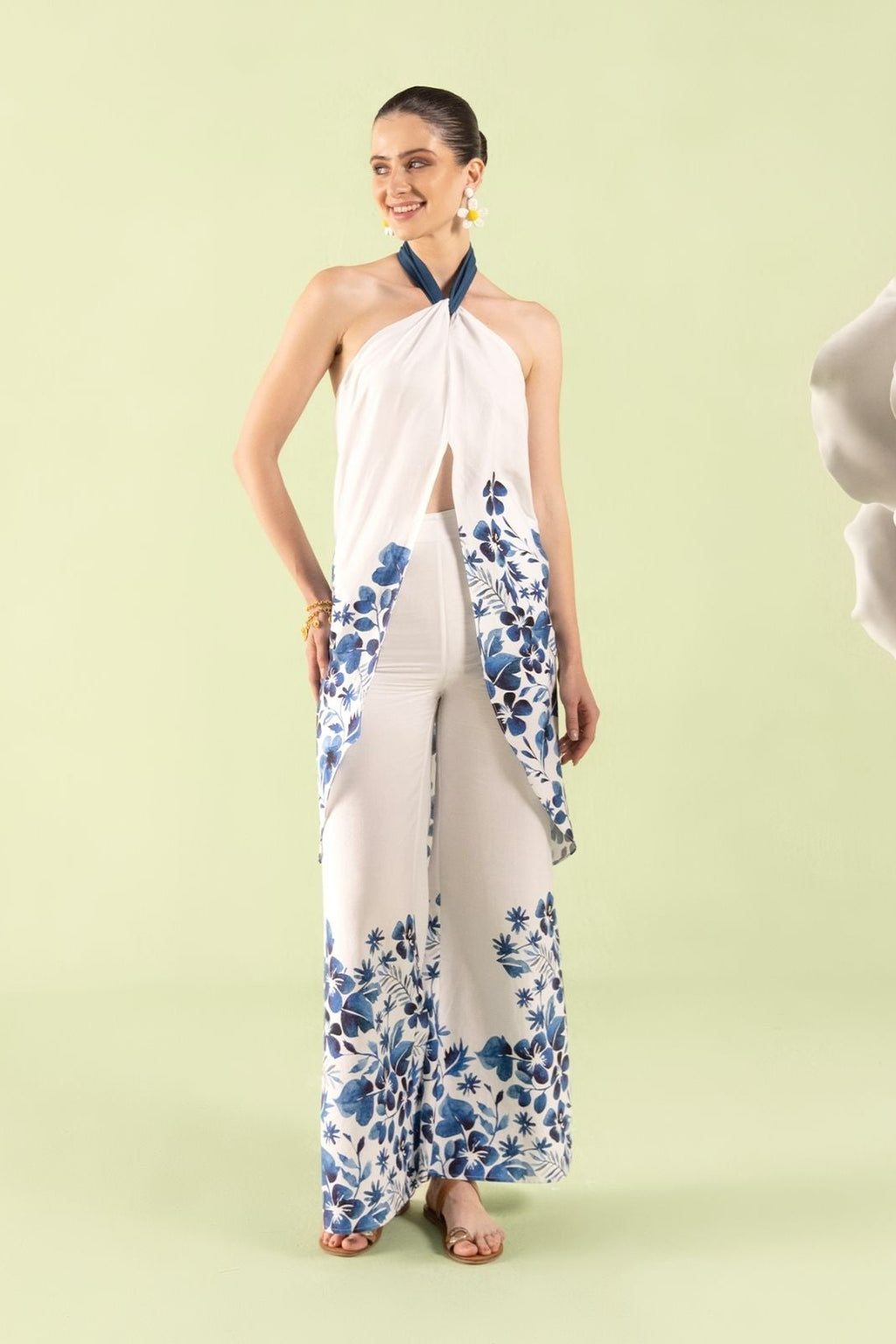Blue Floral Co-ord Set