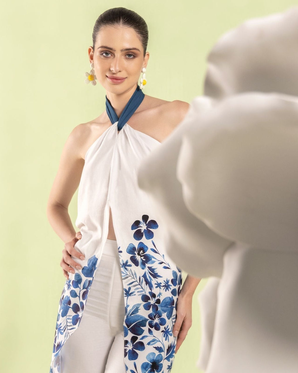 Blue Floral Co-ord Set