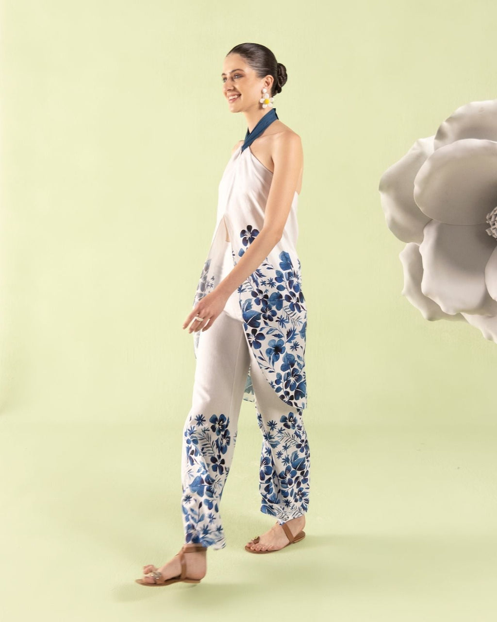Blue Floral Co-ord Set