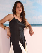 Black & Ivory Maxi Dress