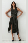Striped Wrap Dress