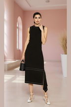 Edge-Stitch Asymmetric Midi