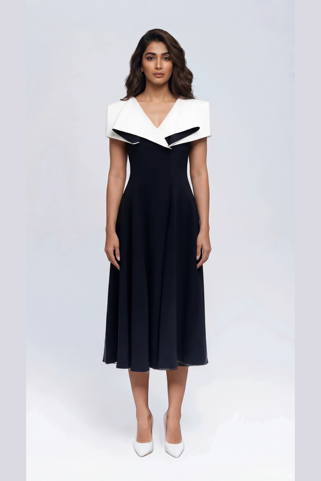 Origami Collar Midi (Black)