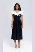 Origami Collar Midi (Black)