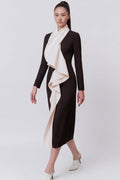 Noir Cascade Dress