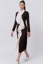 Noir Cascade Dress