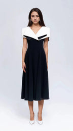 Origami Collar Midi (Black)