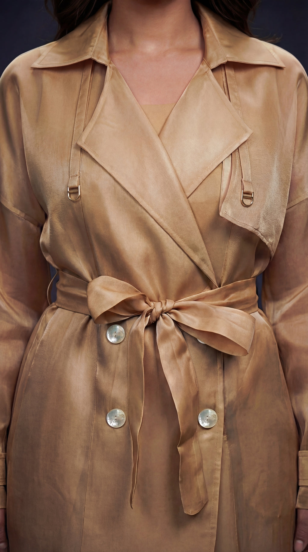 The Golden Hour Trench Dress