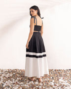 Black & White Skirt Set