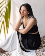 Black & White Skirt Set