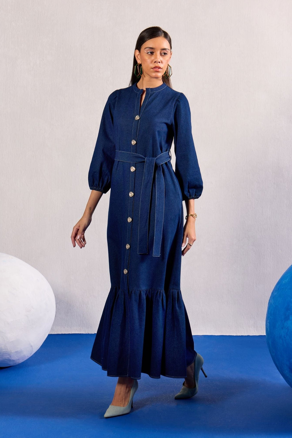 Denim Maxi Dress
