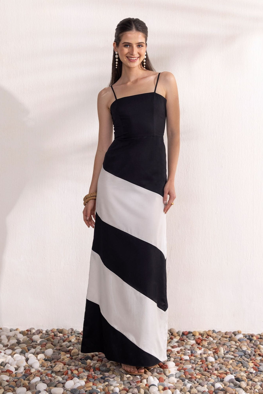 Monochrome Maxi Dress