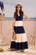 Navy & Ivory Maxi Dress