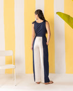 Navy & White Jumpsuit