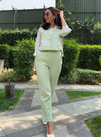 Deepicka Nagpal in Genie Co-ord Set (Matcha)