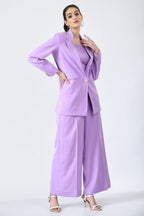 Barbican Lilac Fine Crepe 3 Piece Blazer Set for Women
