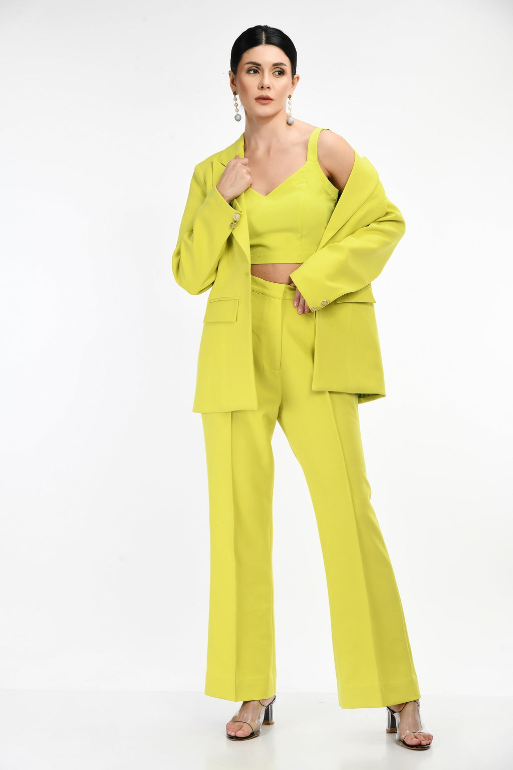 Neon Color Blazer Set for Women