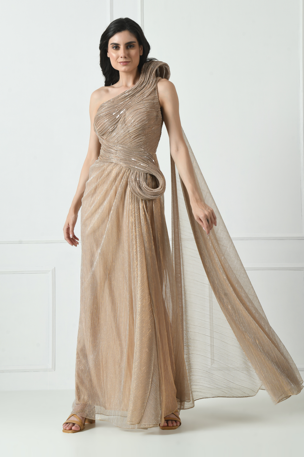Golden Cocktail Gown