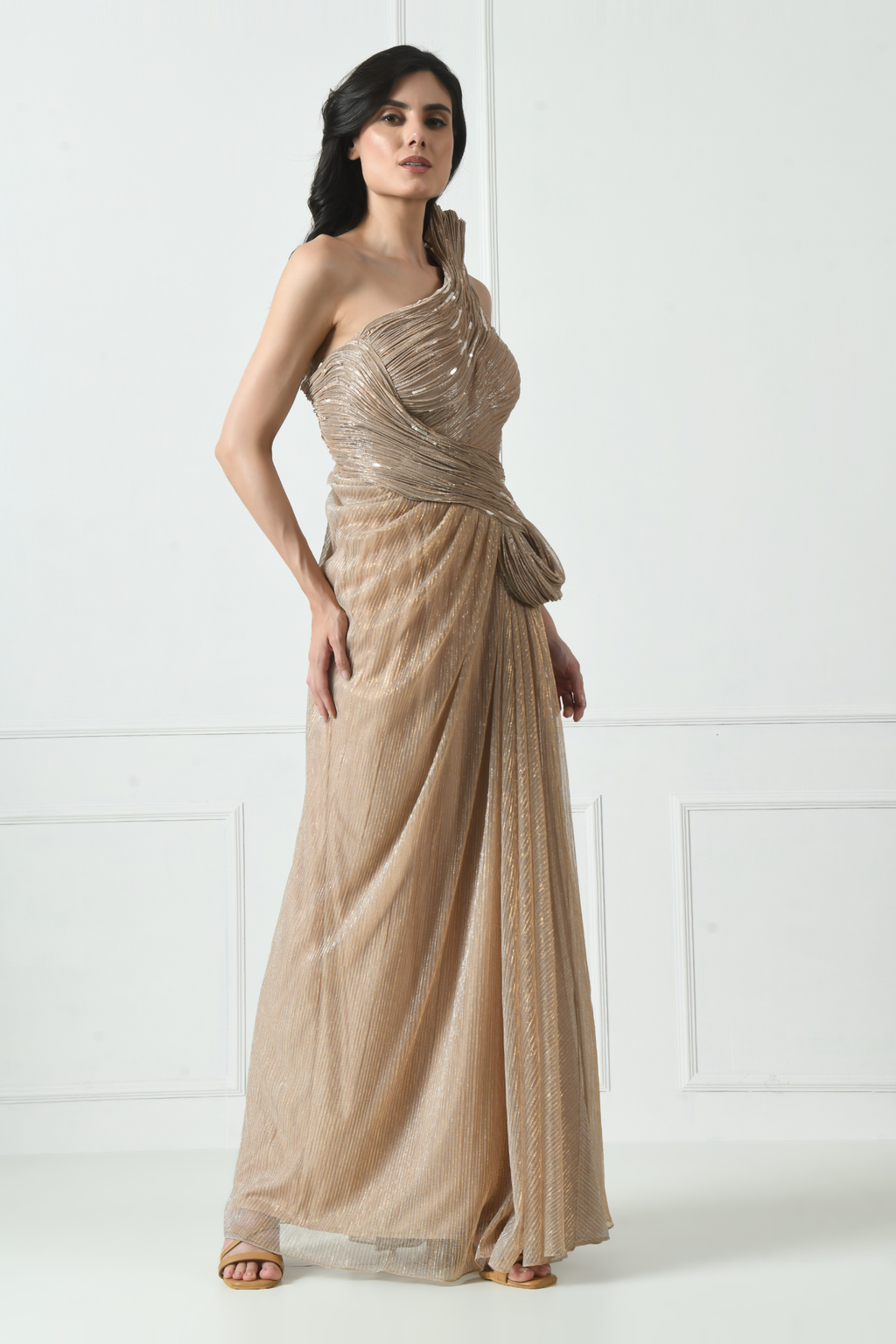 Golden Cocktail Gown