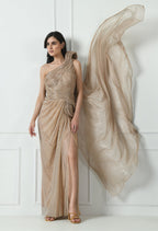 Golden Cocktail Gown