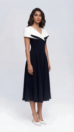 Origami Collar Midi (Black)