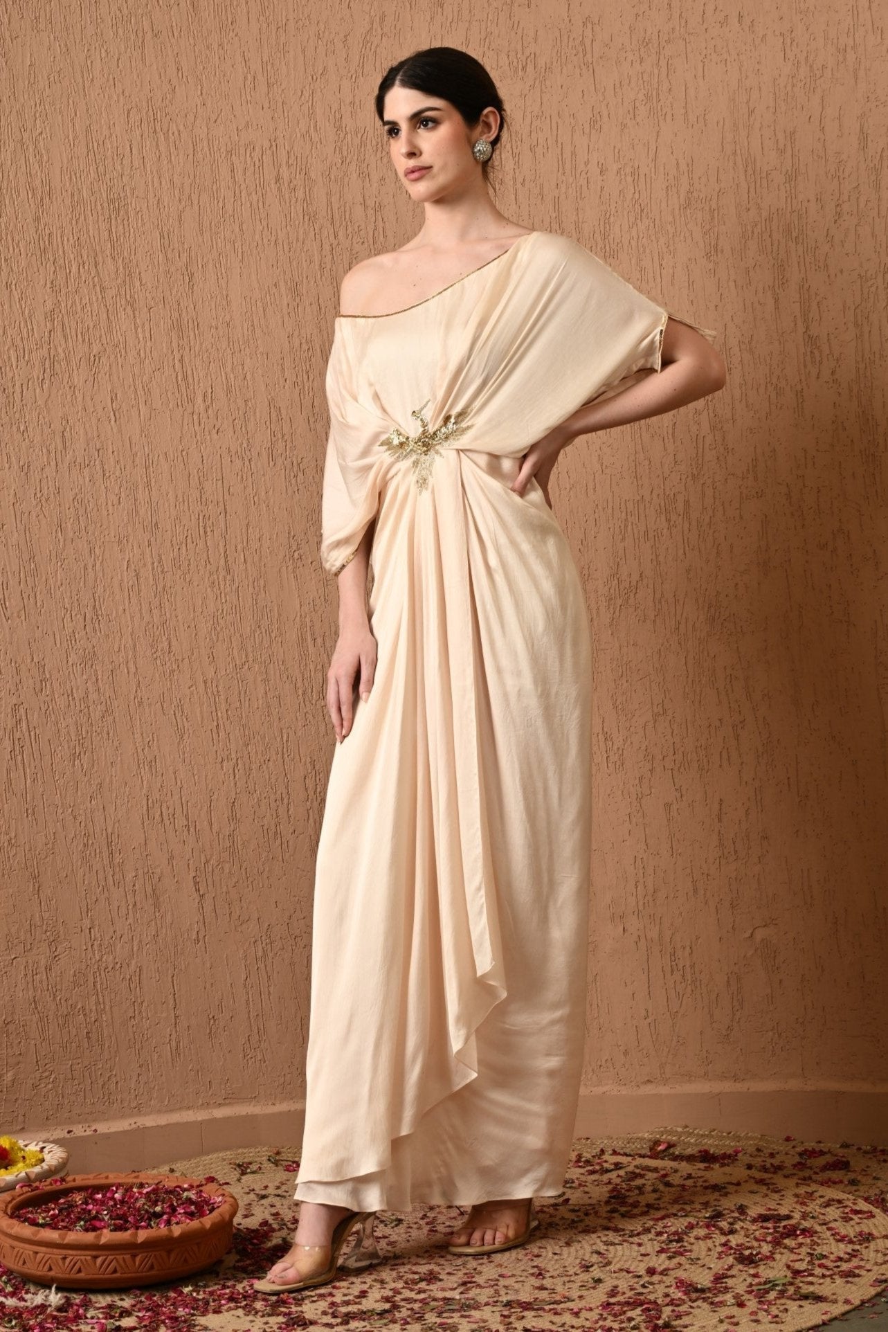 Ivory Kaftan Dress for Women