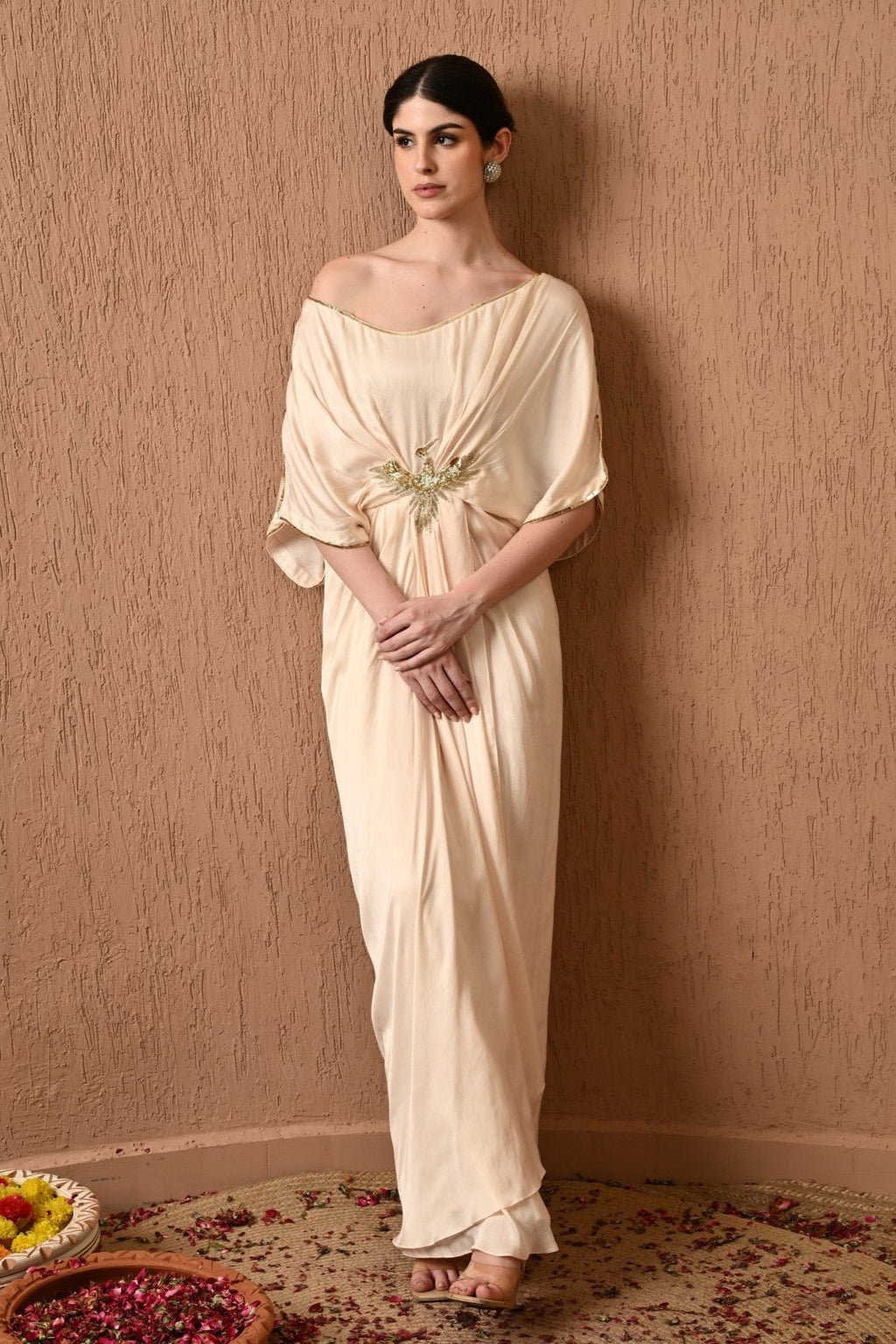 Ivory Kaftan Dress for Women