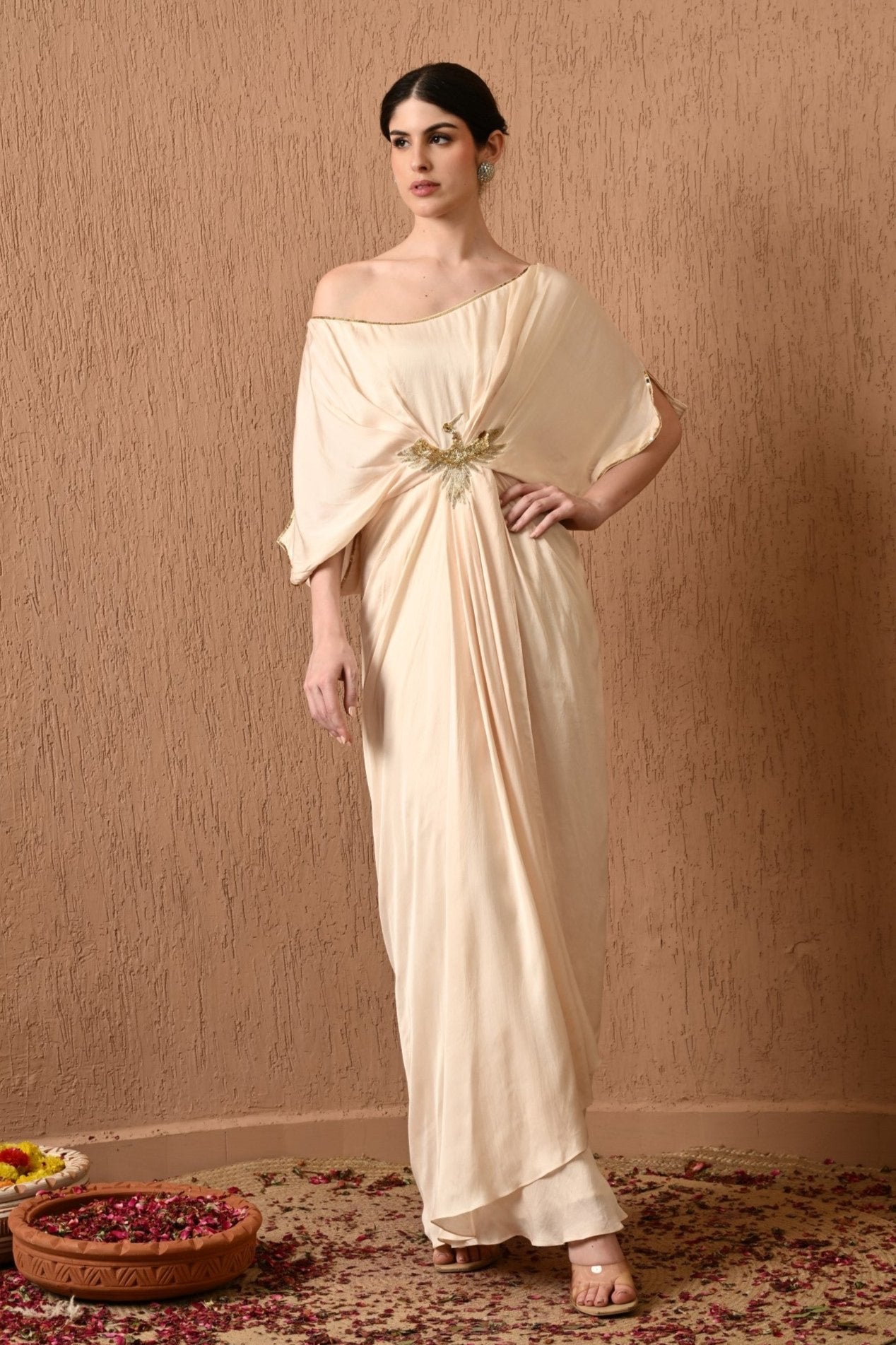 Ivory Kaftan Dress for Women