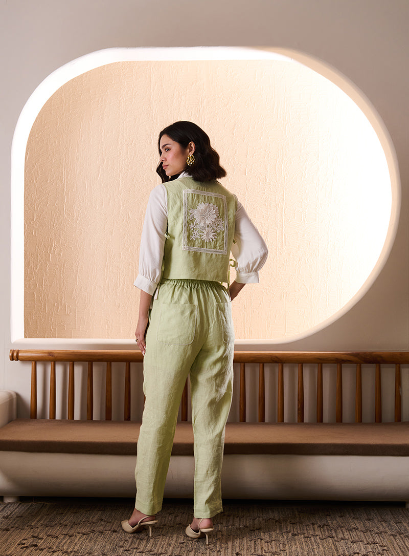 Deepicka Nagpal in Genie Co-ord Set (Matcha)