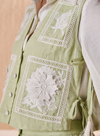 Deepicka Nagpal in Genie Co-ord Set (Matcha)