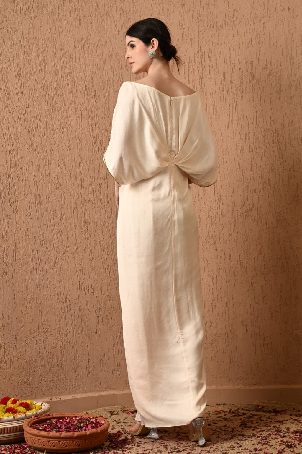 Ivory Kaftan Dress for Women