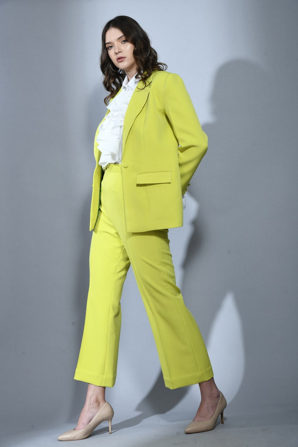 Neon Designer Blazer Sets for Women