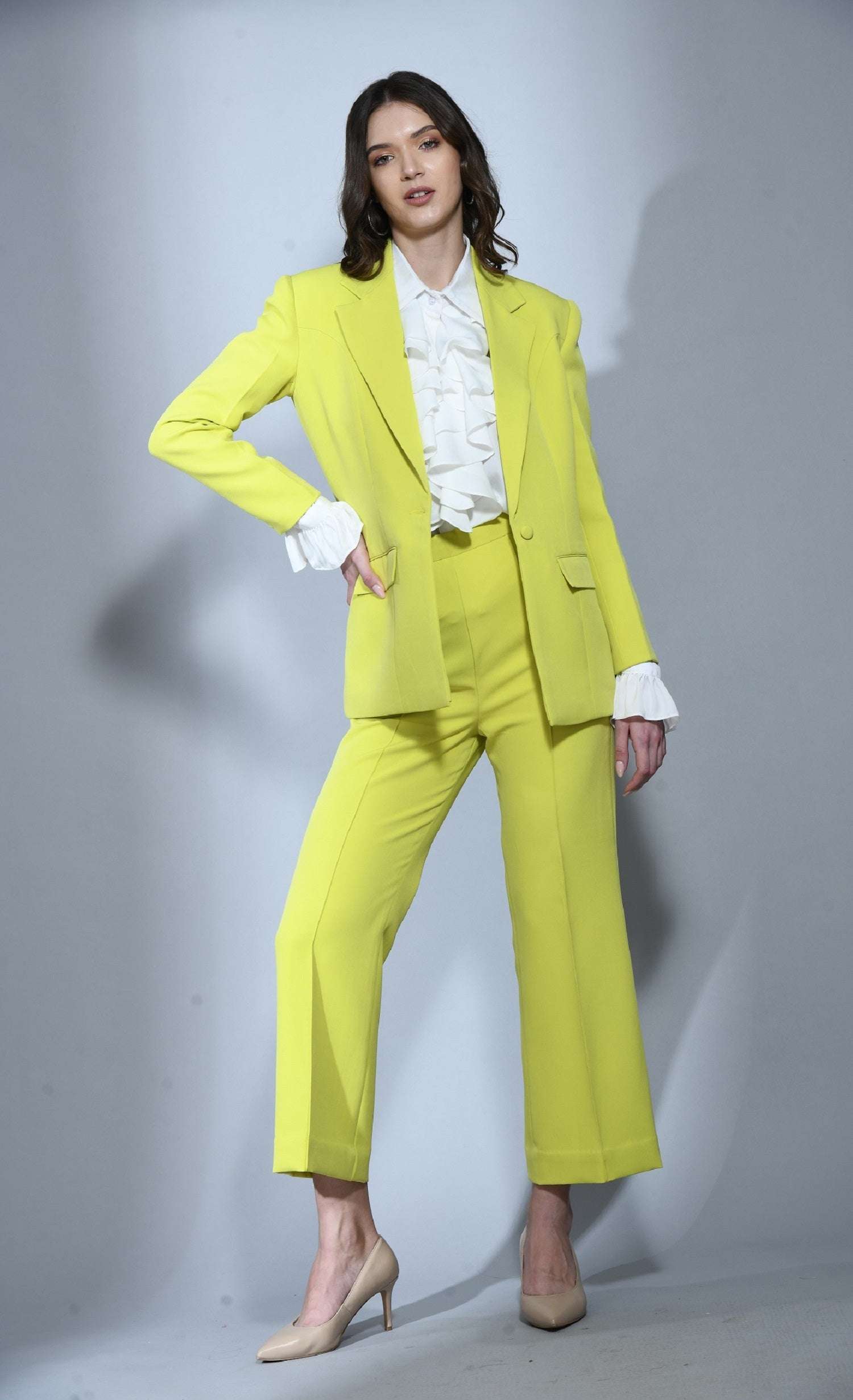 Neon Designer Blazer Sets for Women