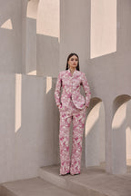 Archive beige pink statement suit