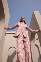 Archive beige pink statement suit