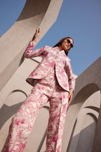Archive beige pink statement suit