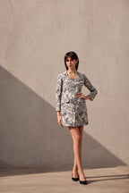 Archive beige black shift dress