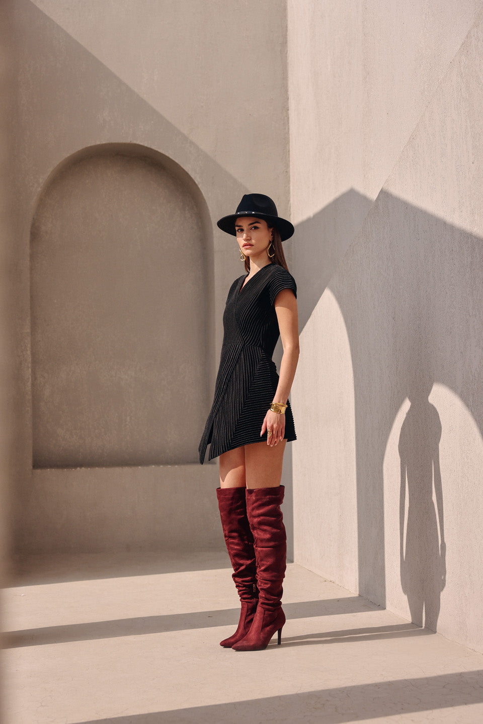 Dori edge black dress