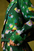 Mitali Wadhwa x Emerald Bloom Jacket Co-ord Set