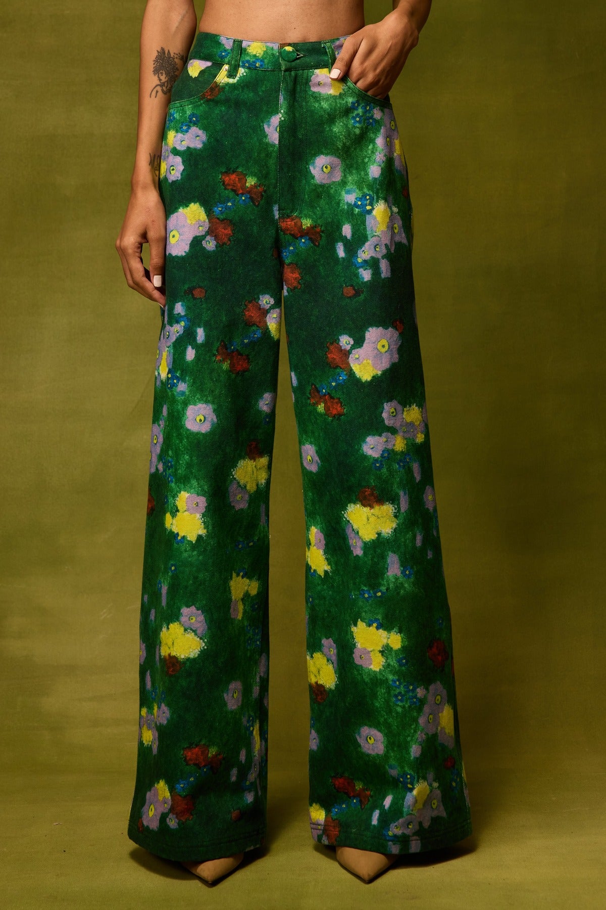 Mitali Wadhwa x Emerald Bloom Jacket Co-ord Set
