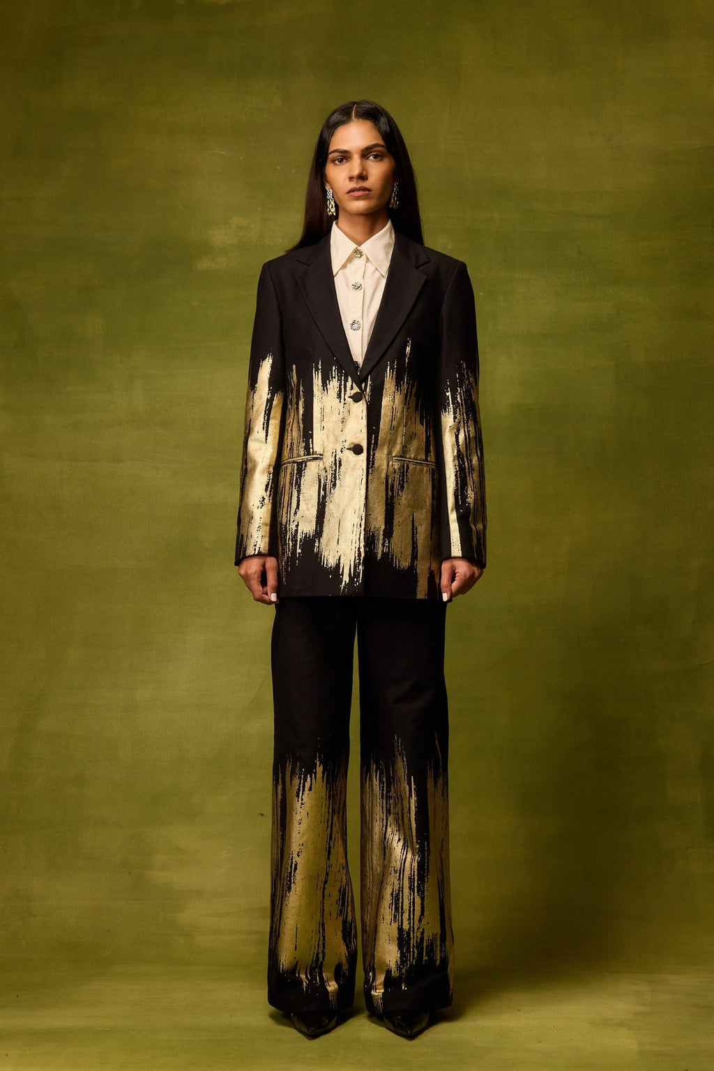 Nishtha Gandhi x Twilight Gold Blazer Set