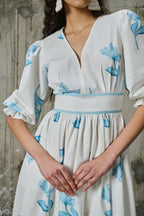 Moonlit Bloom Midi dress