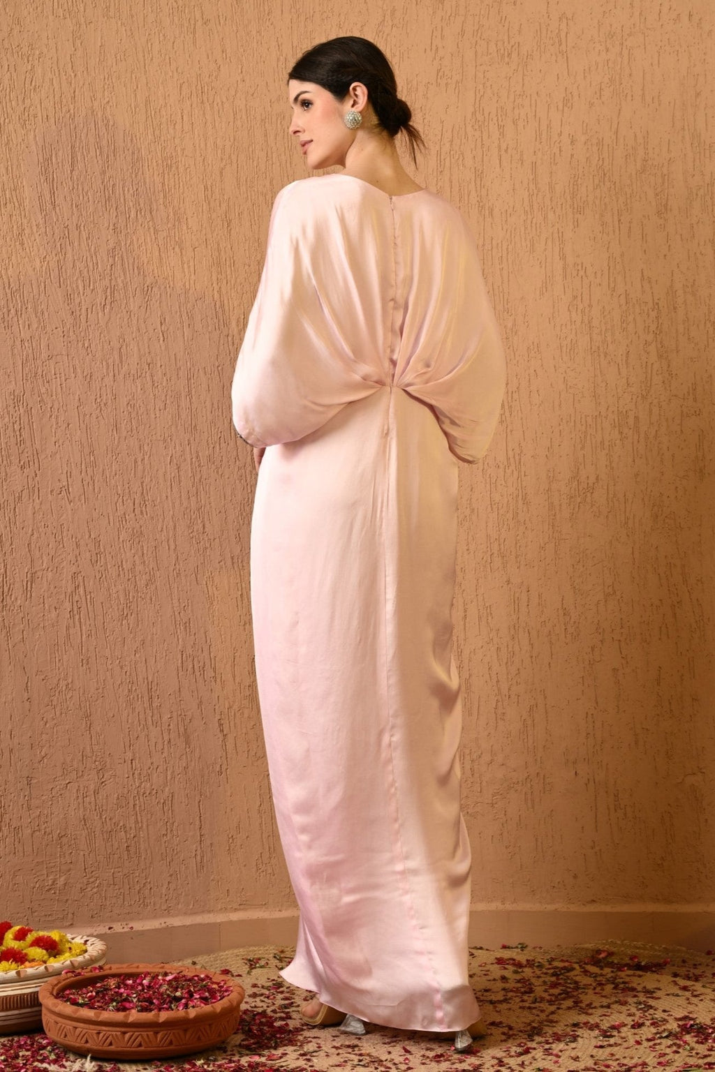 Pink Kaftan Dress By Sunanta Madaan