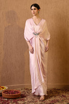 Pink Kaftan Dress By Sunanta Madaan