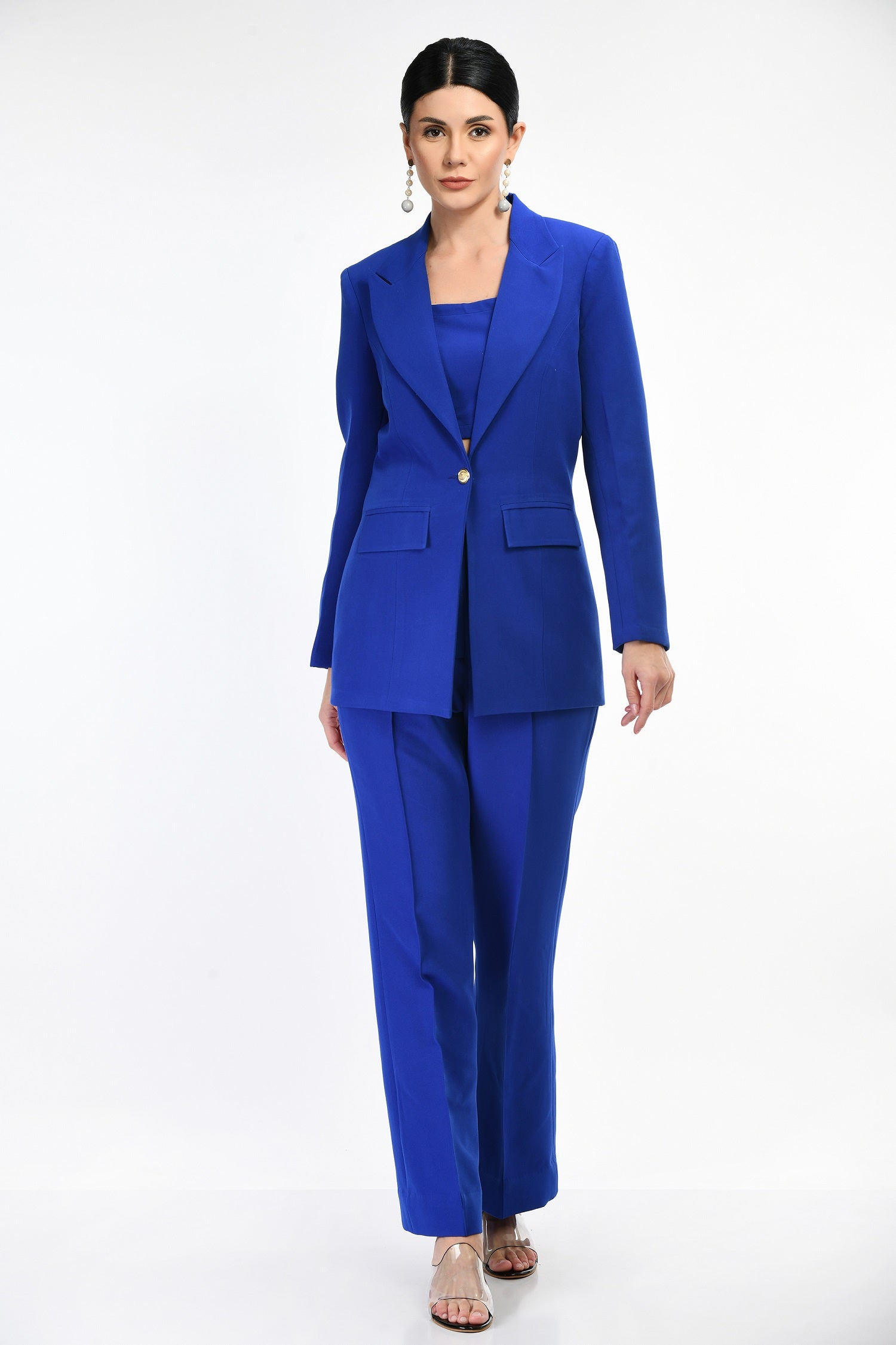 Acton Royal Blue Blazer For Women