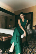 Sanjana Sanghi x Tailored Cross-weave Pants